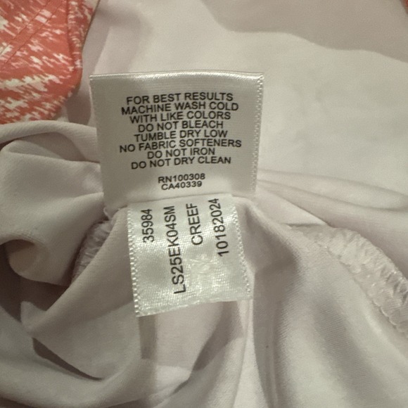 Peter Millar Women's Golf Polo Pink Palm Kiawah Ocean Course Size Large UVF 50+ - Picture 5 of 7